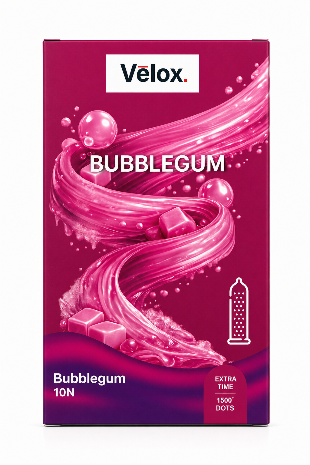 Velox Babblegum Extra Dotted - 10 Condoms