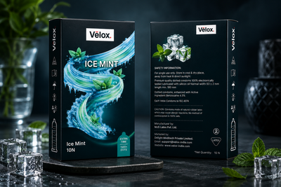 Velox Ice Mint Extra Dotted - 10 Condoms