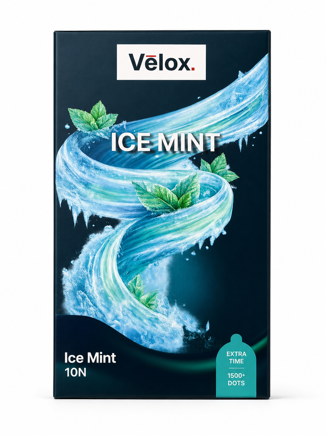 Velox Ice Mint Extra Dotted - 10 Condoms