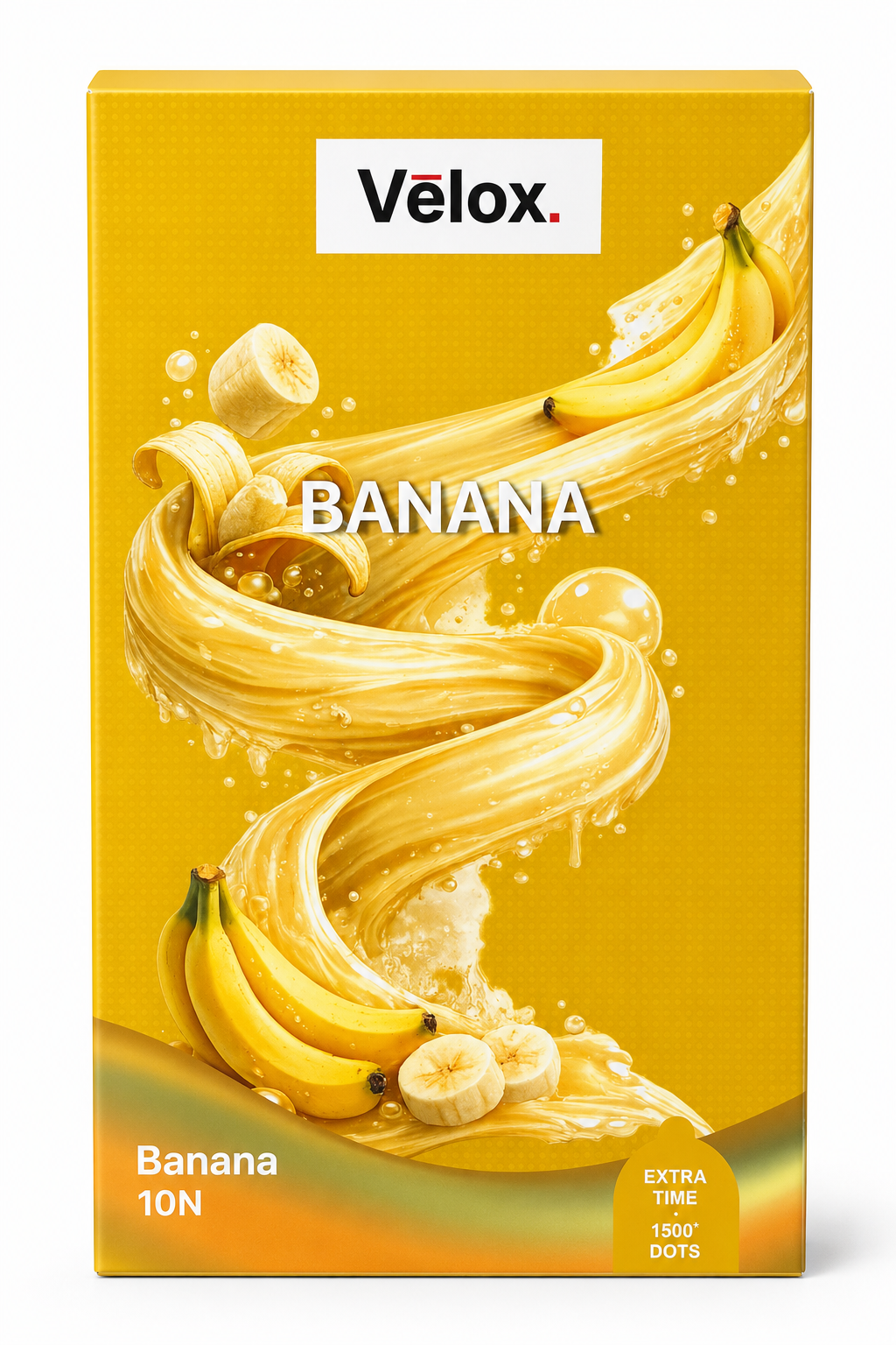 Velox Banana Extra Dotted - 10 Condoms