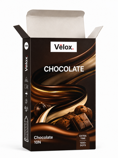 Velox Chocolate Smooth Glide - 10 Condoms