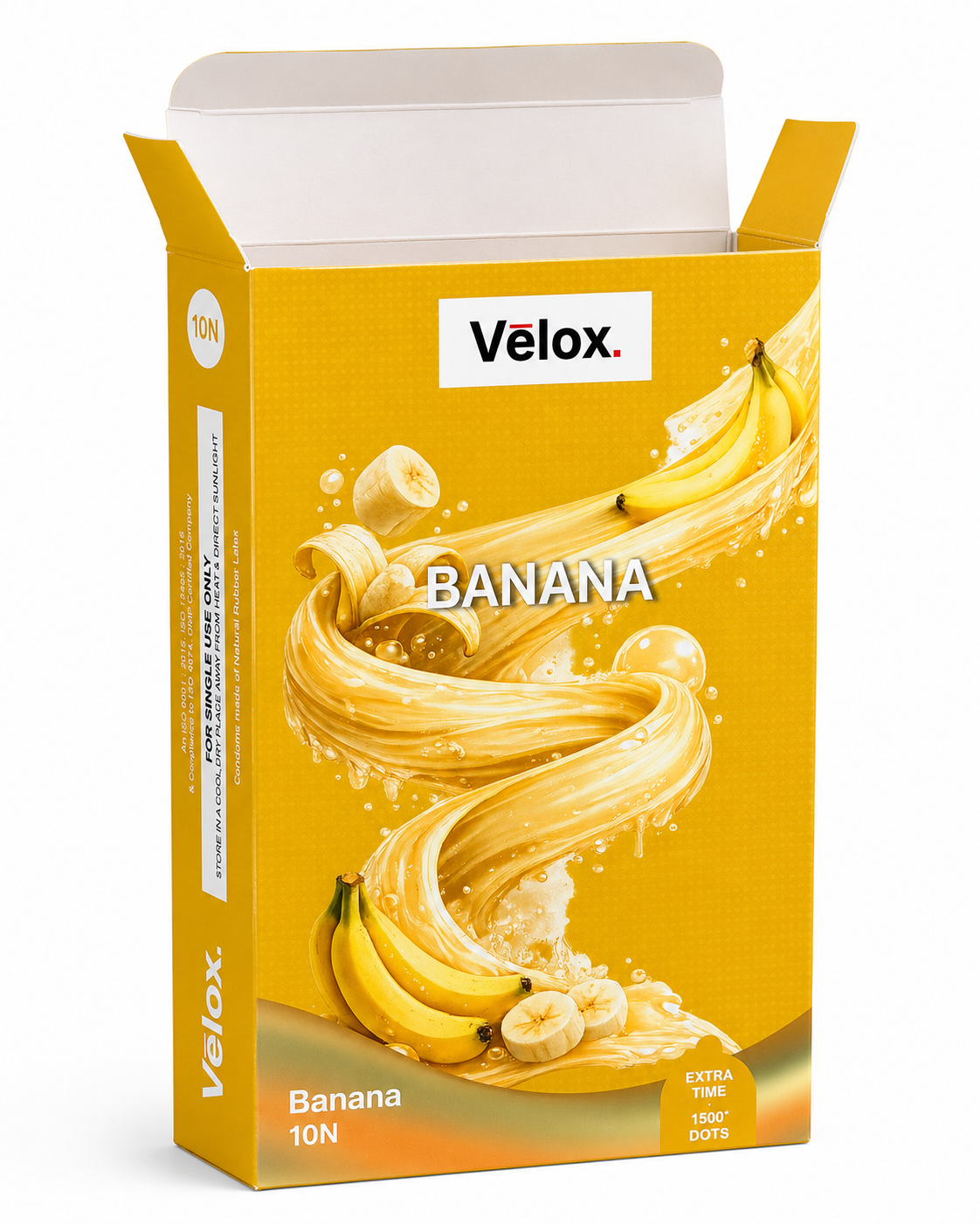 Velox Banana Extra Dotted - 10 Condoms