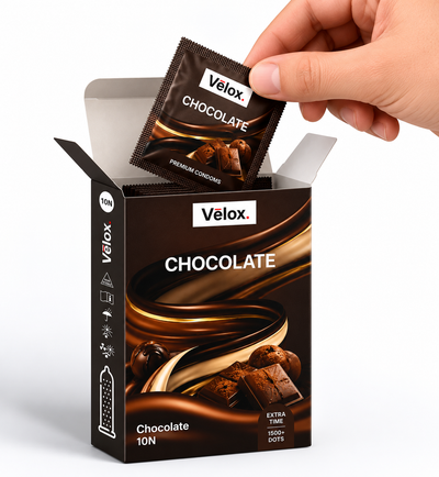 Velox Chocolate Smooth Glide - 10 Condoms