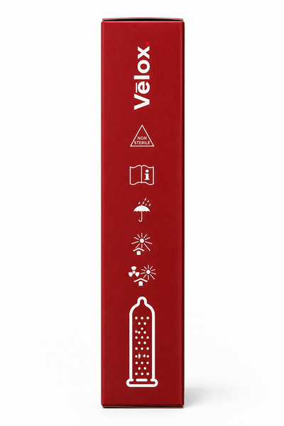 Velox Strawberry Extra Dotted - 10 Condoms