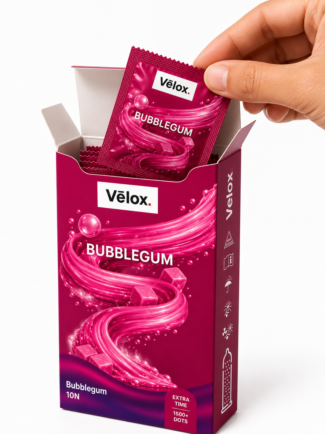 Velox Babblegum Extra Dotted - 10 Condoms