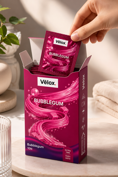 Velox Babblegum Extra Dotted - 10 Condoms
