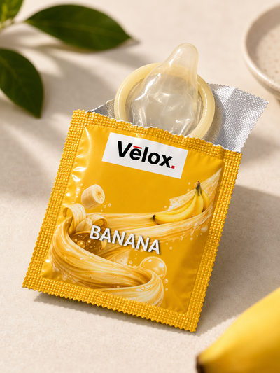 Velox Banana Extra Dotted - 10 Condoms