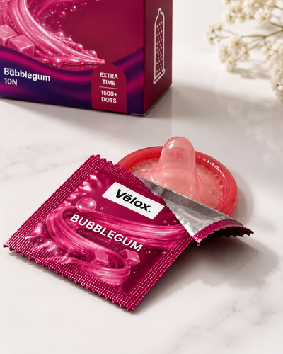 Velox Babblegum Extra Dotted - 10 Condoms
